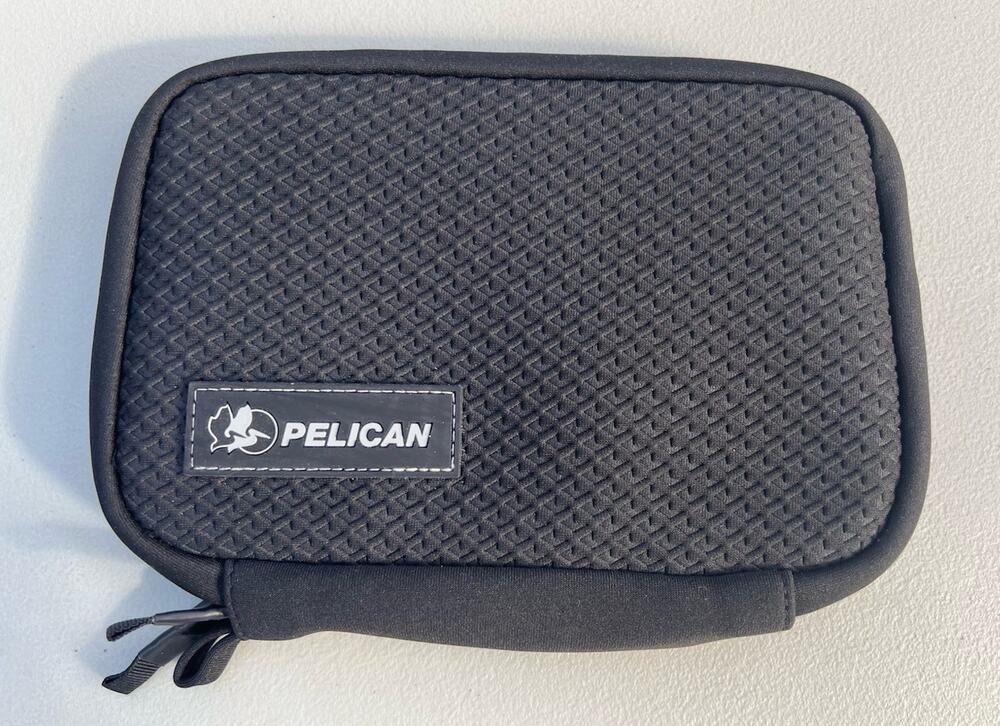 Pelican Tech Cable Electronic Organizer 9”x7" Phone USB Chargers Black Soft Case